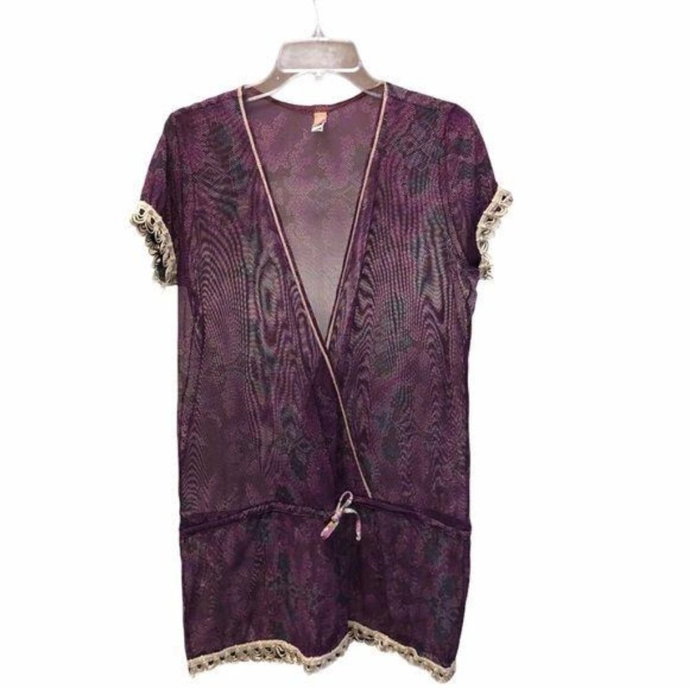Maaji Mesh Swimsuit Coverup Crochet detail